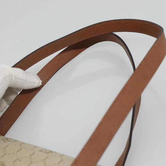 DIOR Honeycomb Canvas Shoulder Bag Beige Gold - Picture 8 of 16